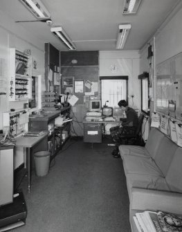 Interior.
View of guardroom/security office from N.