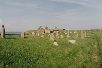 Distant view of chapel from SSW