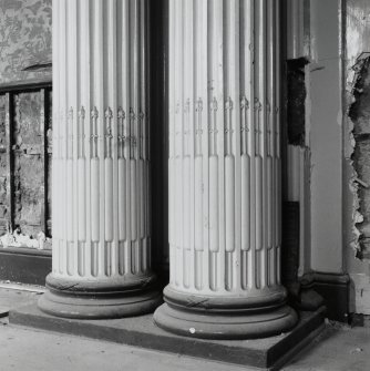Interior. Ground floor, ballroom, detail of column bases