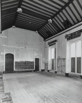 Interior. Ground floor, dining room, view from NW