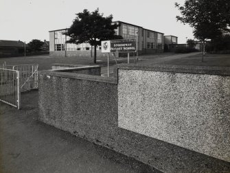 Detail of entrance and nameboard.