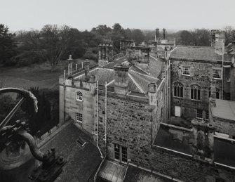 Mansion, roofscape, view from West.
