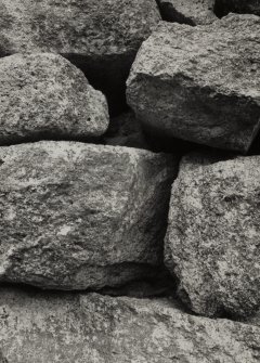 Blackhouse C.
North Building, detail of fragment of cattle dung in wall.