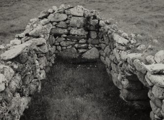 Blackhouse E.
View of interior of North building.