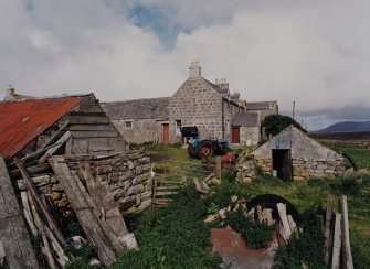Steading, W range, S end, view from SW