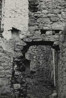 View of ruined interior.