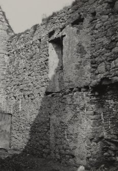 View of ruined interior.