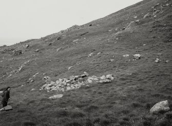 Gleann Mor, Structure Q and well.
View from South.