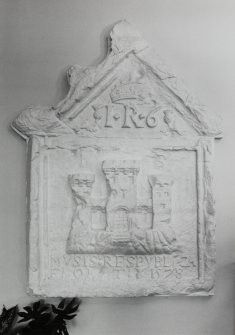 Interior Detail of 1578 datestone in entrance hall