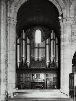 Edinburgh, East Fettes Avenue, St Luke's Parish Church, interior.
Detail of organ.