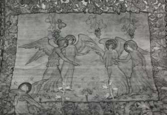 Interior. South chapel, detail of ceiling.
