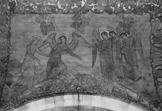 Interior. South chapel, detail of ceiling.