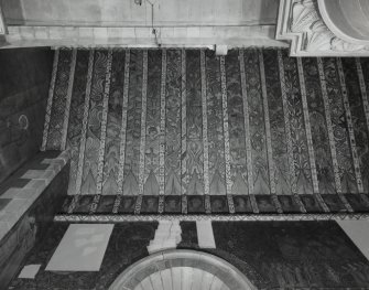 Interior. North chapel, view of painted ceiling.