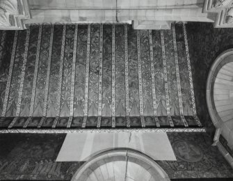 Interior. North chapel, view of painted ceiling.