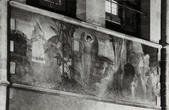 Catholic Apostolic Church, nave, South wall
Detail of mural showing scenes from the Old Testament; the Life of David
