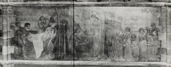 Catholic Apostolic Church, interior, nave, North wall
Detail of mural; Taking down from the Cross, Mary Magdalen and Jesus after the Resurrection, Ascension