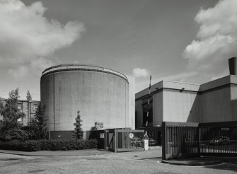 View of storage tank from S.