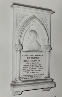 Edinburgh, North Leith Free Church, 74 Ferry Road, interior.
Detail of memorial plaque, 3.