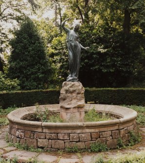 Statue of girl by Pilkington Jackson, to South West of main house, gen. view from East.