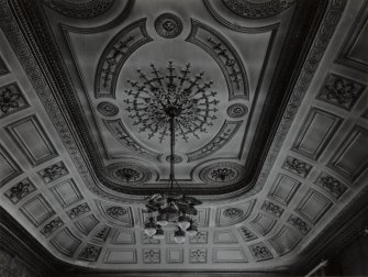Edinburgh, Eildon Terrace, West Warriston House.
View of drawing room ceiling.