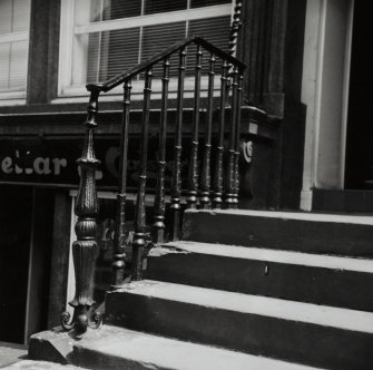 Detail of railing outside 37 Dundas Street.