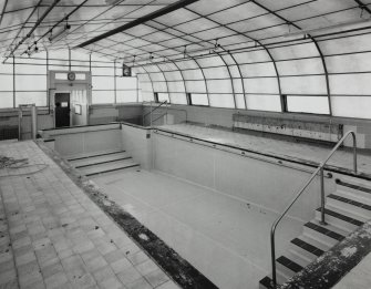 Interior. View of swimming pool from NE