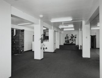 View of sub-basement from S