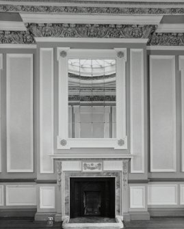 Interior, 1st floor, W dressing-room, view of fireplace with mirror above