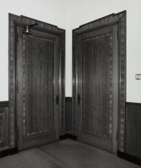 Ground floor 1930's office suite, door and wooden panelling