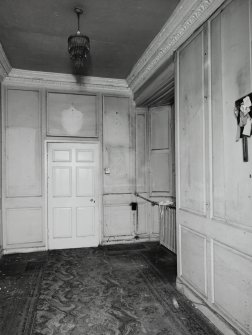Interior. First floor panelled hallway