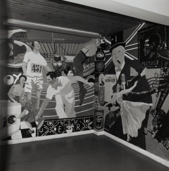 Corridor, mural, detail