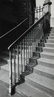 Haymarket Station.
Details of cast iron work of external stair.