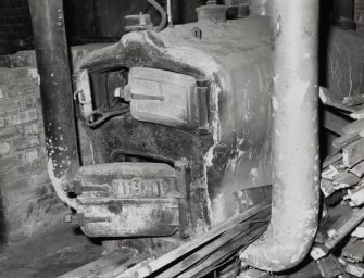 Henderson Row, Tram Depot, interior.
Detail of 'Robin Hood' boiler in basement.