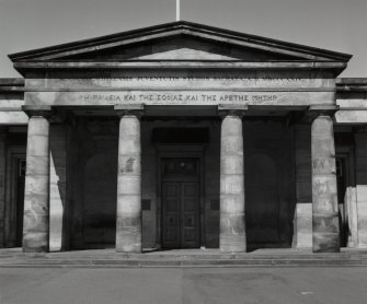 Detail of portico from south