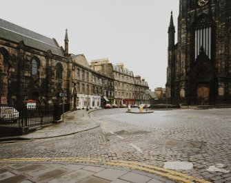 View of Johnston Terrace and Tolbooth St John's Church from North East
