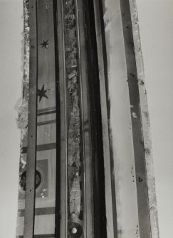 Church interior, detail of painted decoration