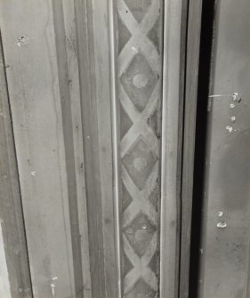 Church interior, detail of painted decoration
