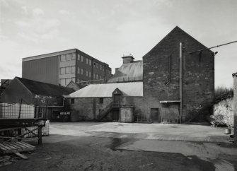 View from NE of E end of block containing former floor maltings and kilns