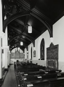 Interior, north aisle, view from east