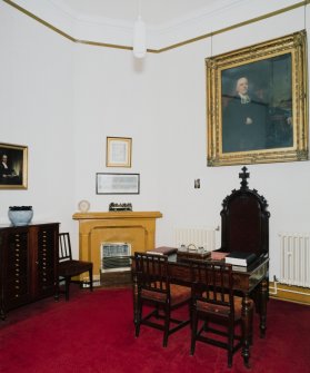 Interior, session room, view from south west