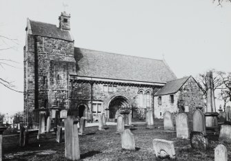 Kirkliston, Parish Church.
View of church and churchyard from South-West