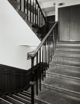 Interior. Moderators suite view of staircase