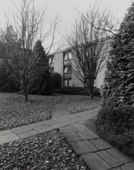 View of Cowan House courtyard from SE