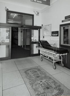 Interior. View of entrance lobby from N