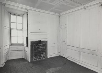 Interior-view of East apartment on Fifth Floor from West