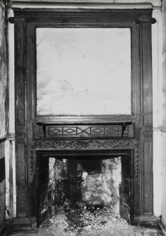 Interior, detail of chimneypiece.