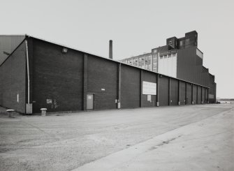 View of NE end of Caledonia Flour Mills from E.  Photosurvey 21-MAY-1991