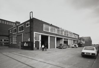 View of Caledonia Flour Mills offices (Rank Hovis Limited) from S Photosurvey 21-MAY-1991