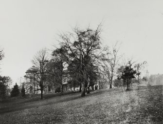 Falcon Hall.
View of grounds and hall. Demolished 1909.