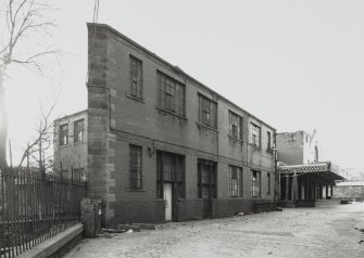 Edinburgh, Morrison Street, St Cuthbert's Dairy and Bakery (SCWS).
General view of ancilliary building adjacent to Dairy from South-West.